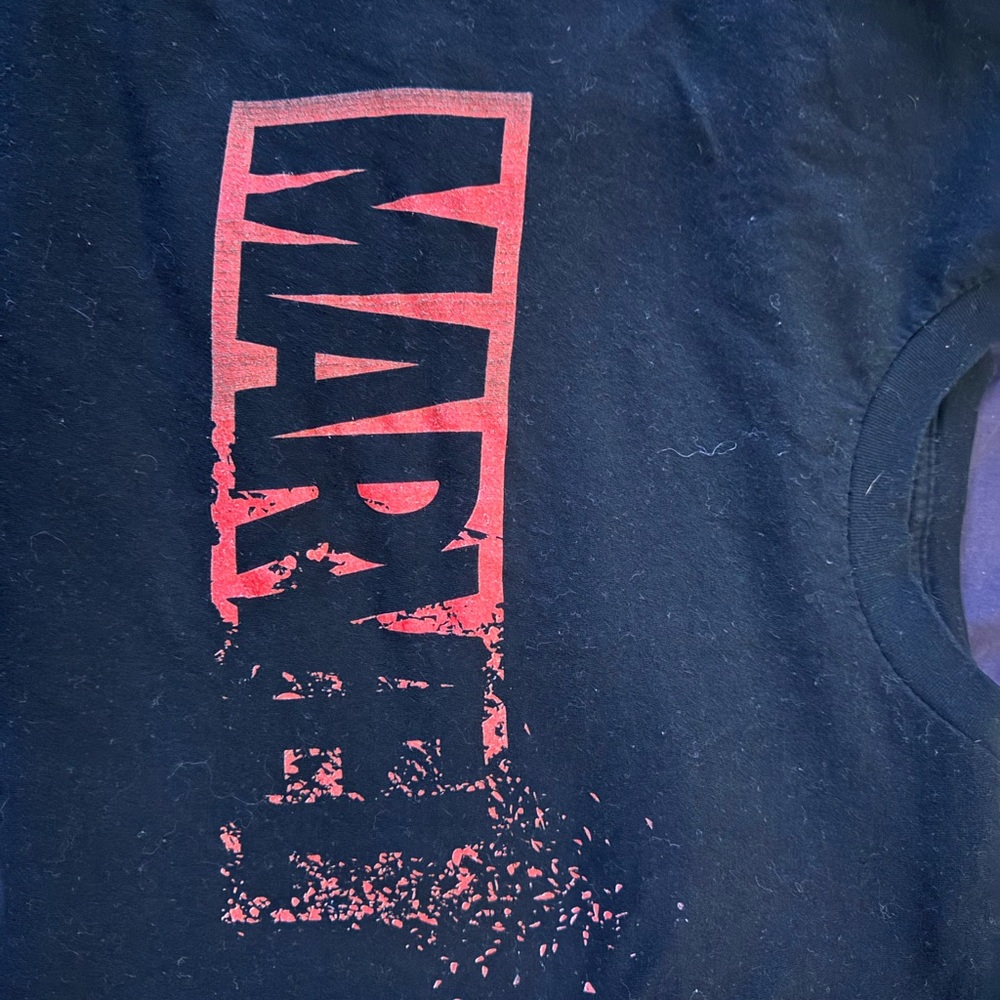 Marvel Black and Red Graphic Tee